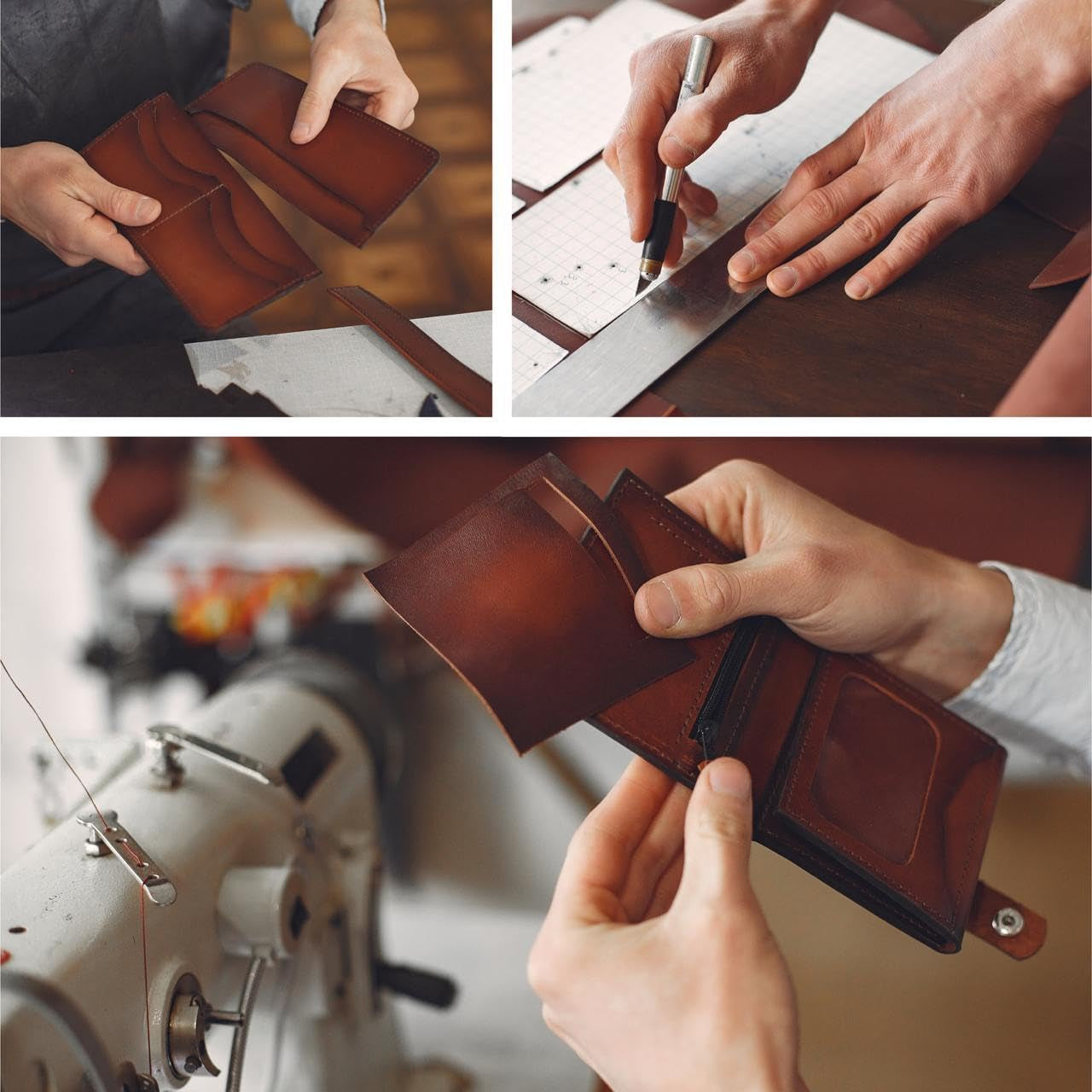 2,2 Lbs Genuine Brown Leather Scraps - 1.3-2.0MM Thick Genuine Top Full Grain Oil Tan for Crafting, Sewing, Tooling, and DIY Projects – Genuine Leather Pieces in Various Sizes