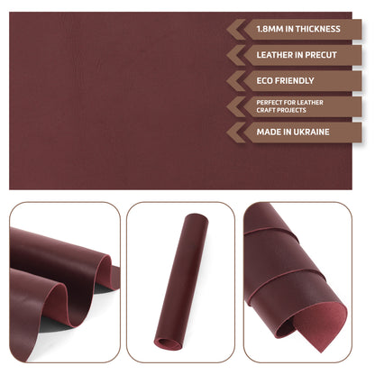 Glossy Full Grain Cowhide Leather Sheets