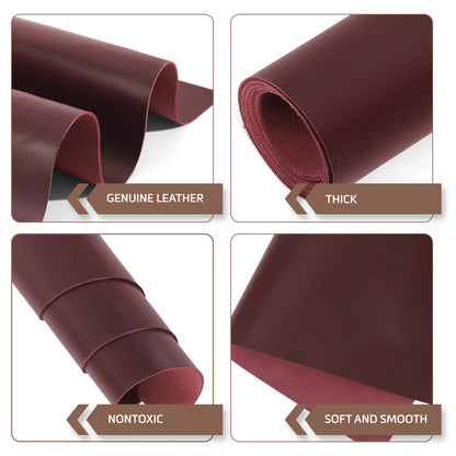 Glossy Full Grain Cowhide Leather Sheets