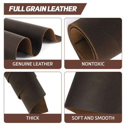 Crazy Horse Full Grain Cowhide Leather Sheets