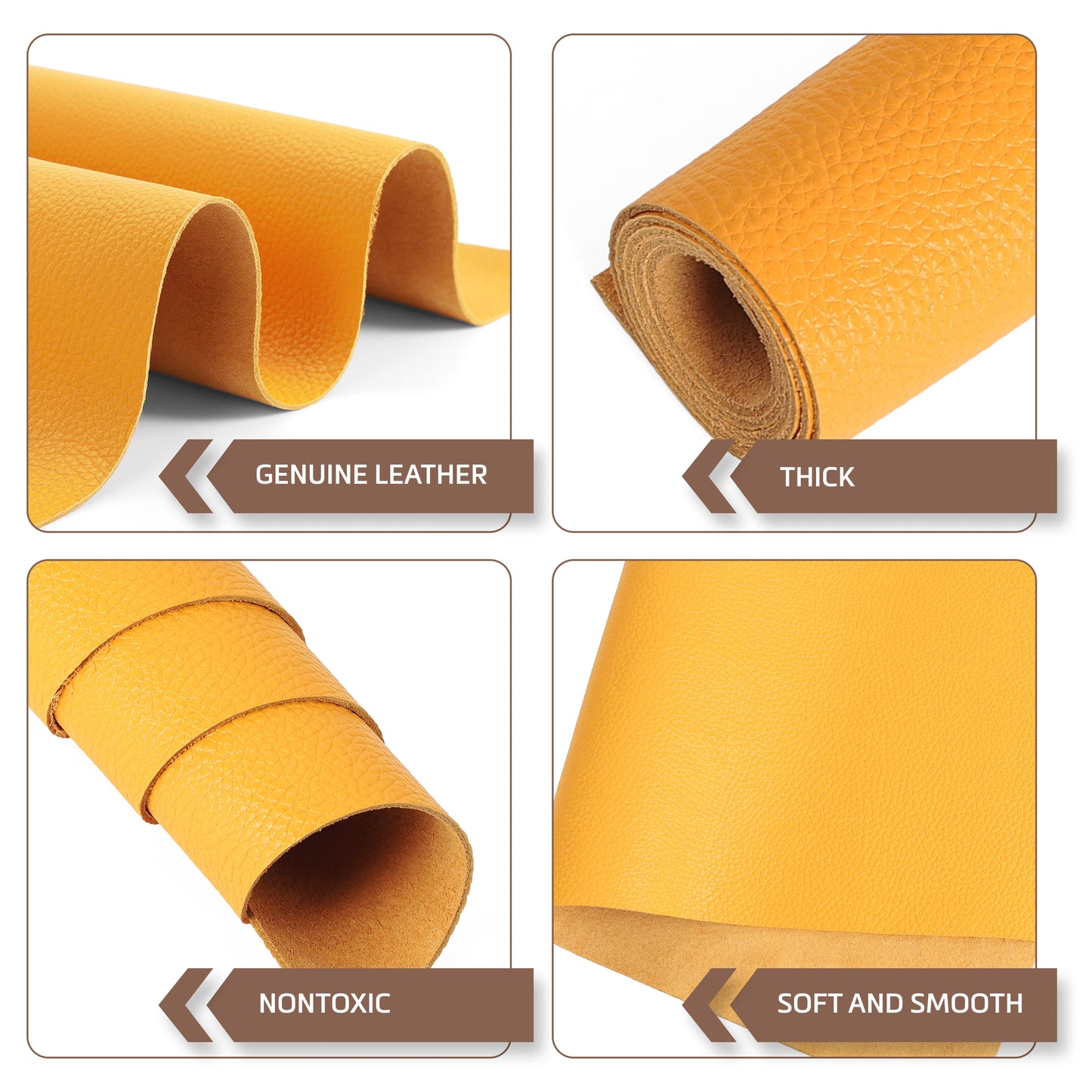 Dotted Full Grain Cowhide Leather Sheets