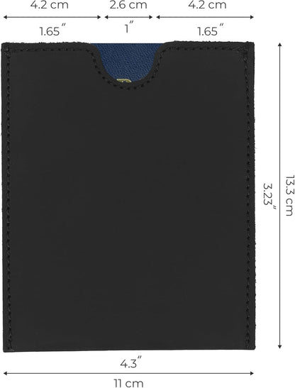 Premium Black Leather Passport Holder – Oil-Tanned Travel Wallet with Card Slots – Slim Rfid-Free Design, Handmade for Men & Women