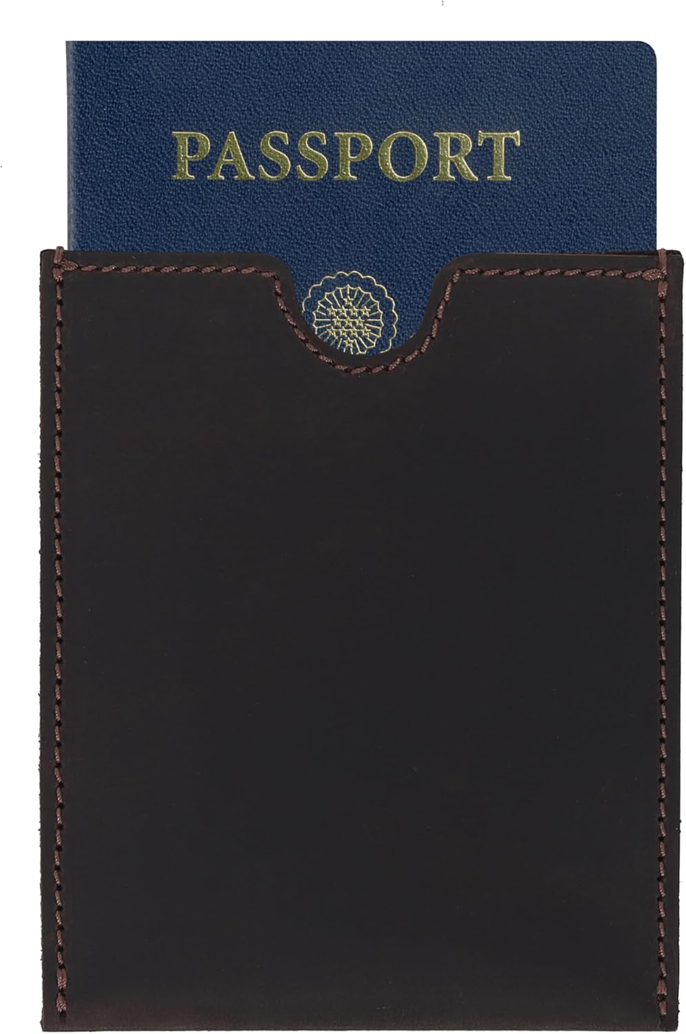 Premium Black Leather Passport Holder – Oil-Tanned Travel Wallet with Card Slots – Slim Rfid-Free Design, Handmade for Men & Women