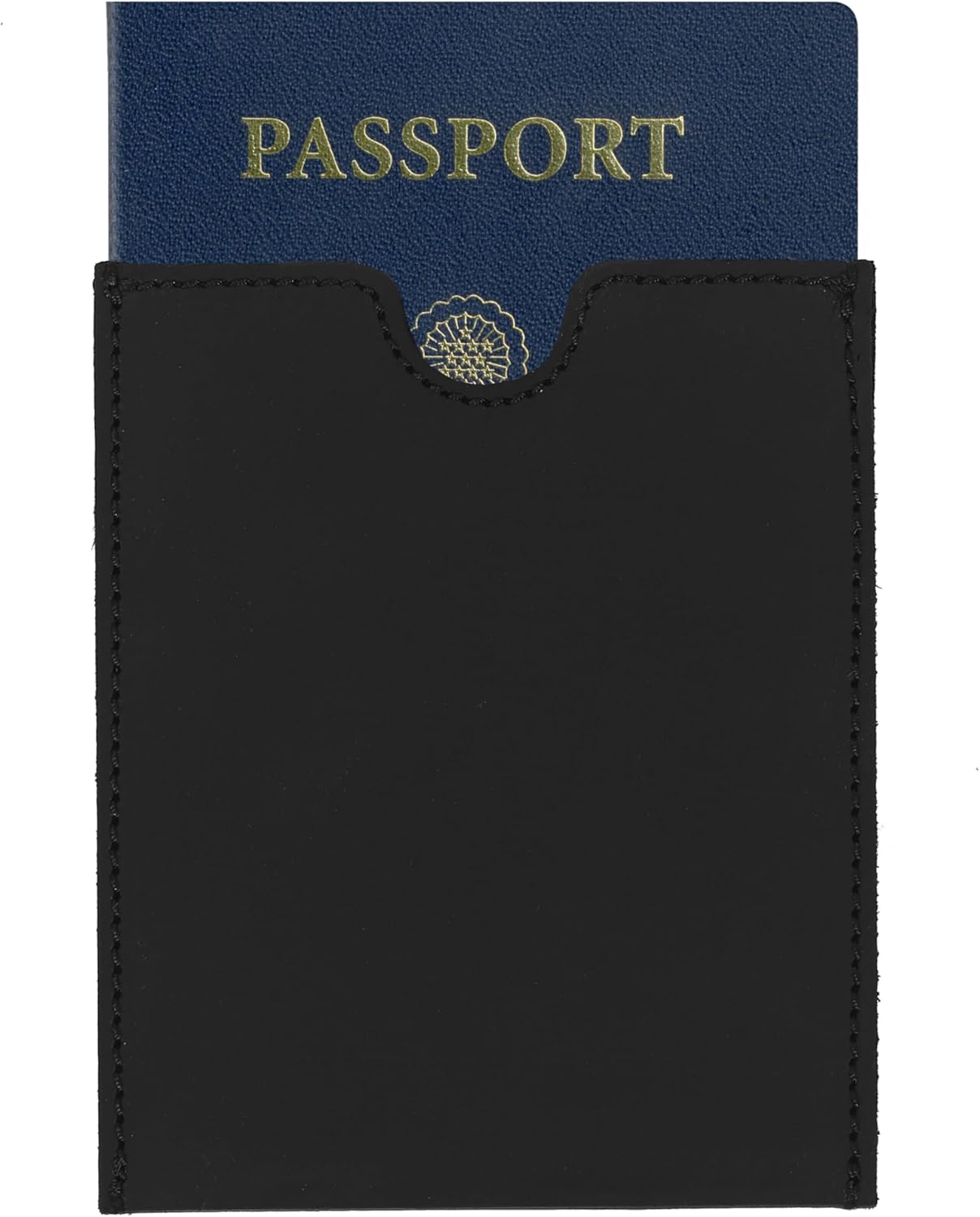 Premium Black Leather Passport Holder – Oil-Tanned Travel Wallet with Card Slots – Slim Rfid-Free Design, Handmade for Men & Women