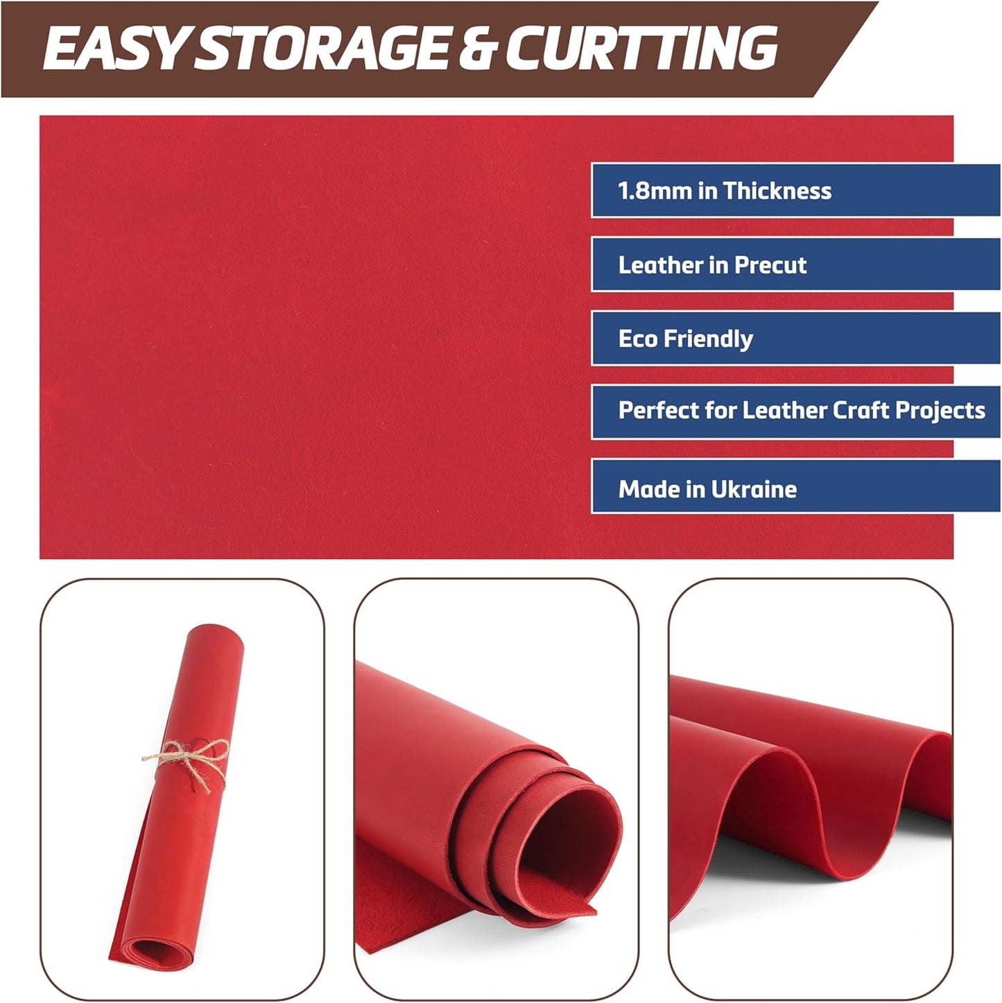 Crazy Horse Full Grain Cowhide Leather Sheets